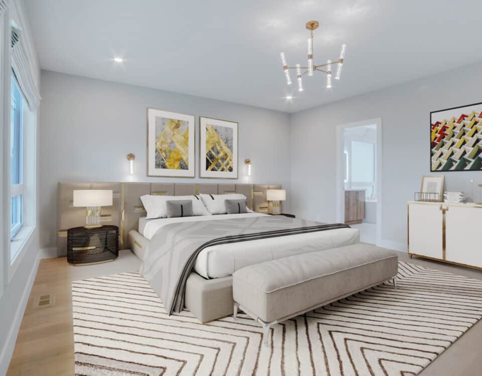 Dickinson Place Custom Home Lot 6 staged