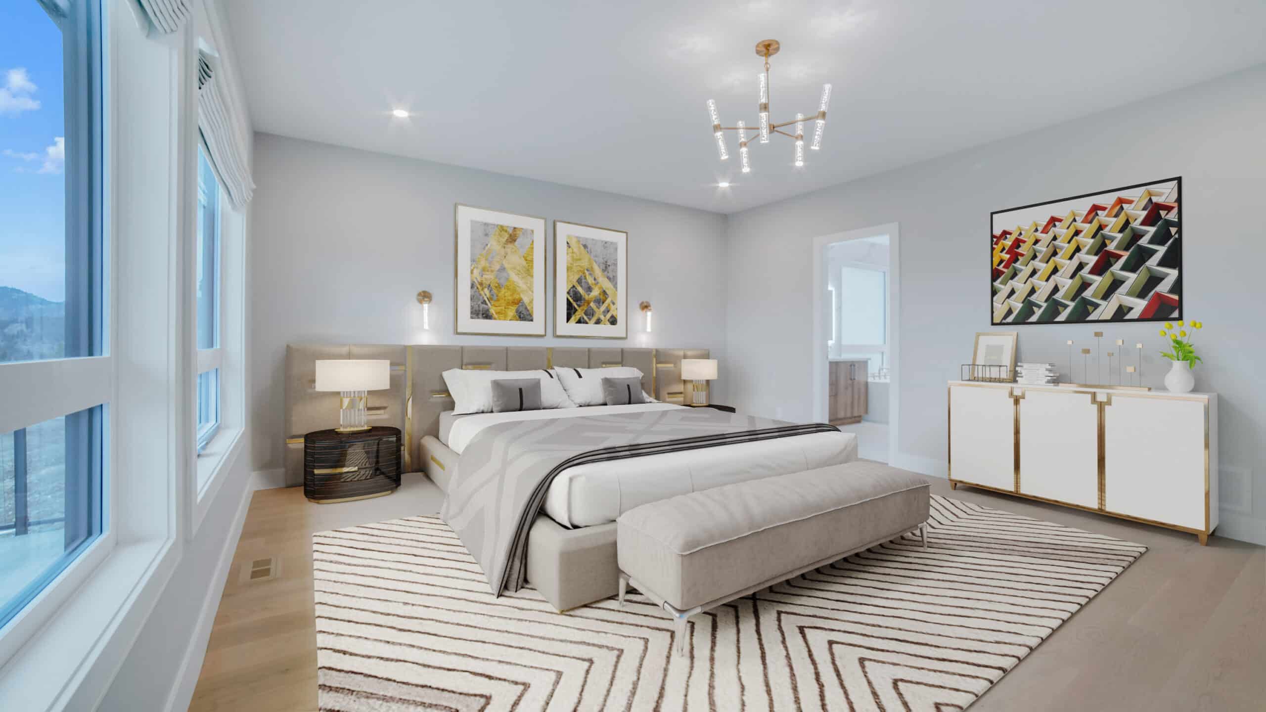 Dickinson Place Custom Home Lot 6 staged