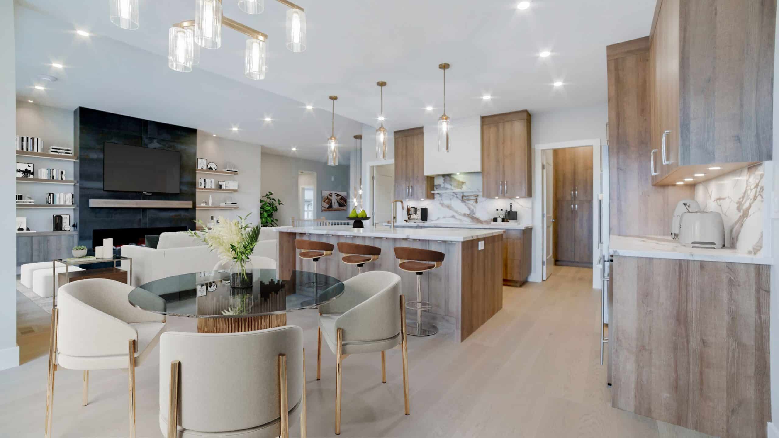 Dickinson Place Custom Home Lot 6 staged